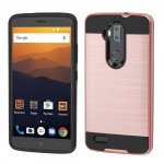 Wholesale ZTE Max XL, ZTE N9560 Armor Hybrid Case (Rose Gold)